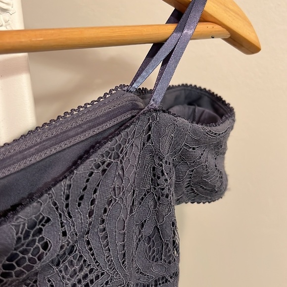 001 Gorgeous Adrianna Papell Blue Gown formal prom - Picture 3 of 8